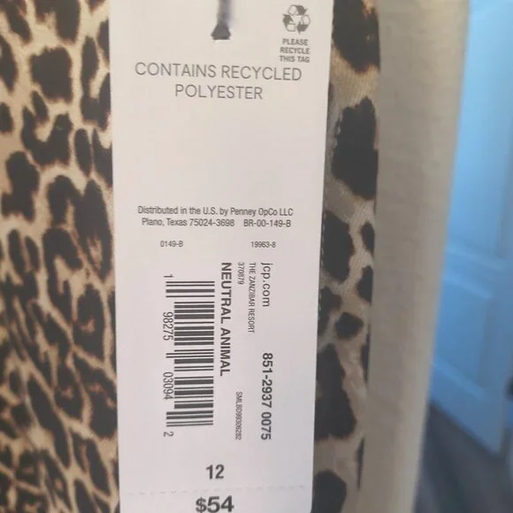 Liz Claiborne Animal Print Denim Skirt Womens Size 12 - Picture 4 of 4